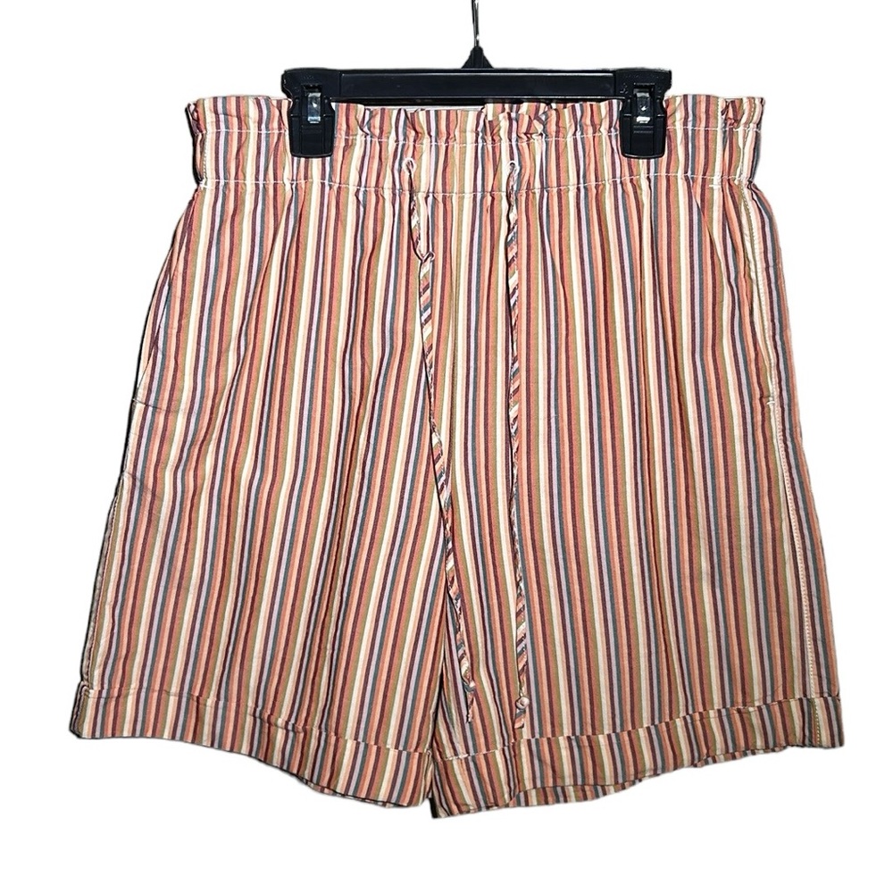 Madewell Pull On Elastic Waist  Shorts W/Drawstring Neutral  Fall Colors Small